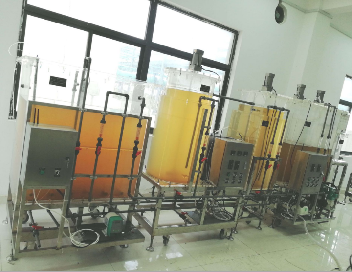 水解酸化缺氧好氧AO有機玻璃實驗設備小試中試污水